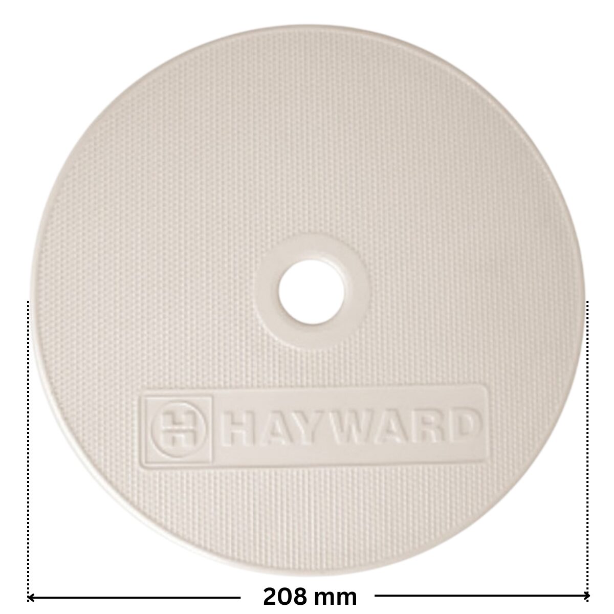 Coperchio ricambio per skimmer 3118 e 3119 Cofies con quote dimensionali : diametro esterno 208 mm.