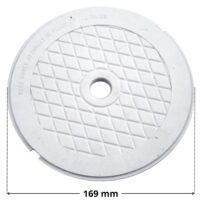 Coperchio ricambio per skimmer SP1090 SP1096 SP1097 Hayward con quote dimensionali: diametro esterno 169 mm