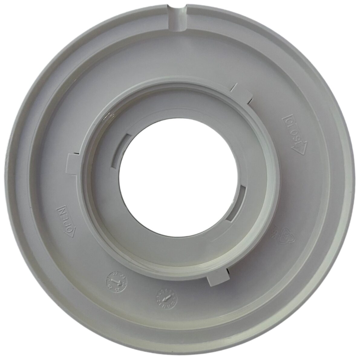 Vista posteriore del copriflangia ricambio per faro subacqueo dicroico Astralpool