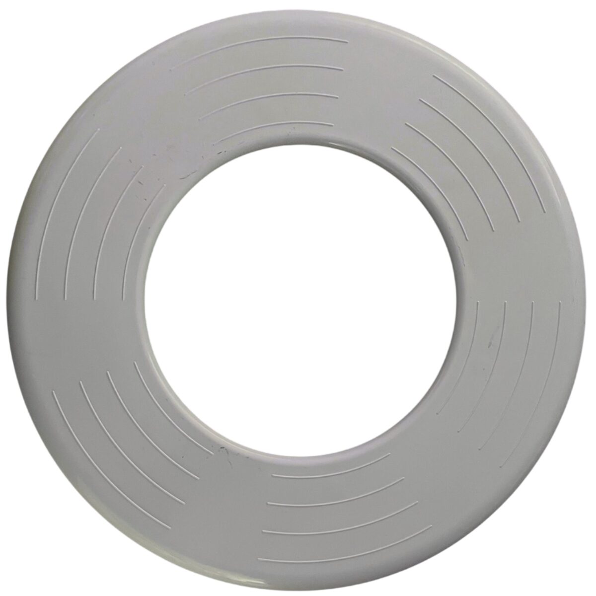 Vista frontale del copriflangia ricambio per faro subacqueo Aqua