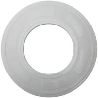 Vista frontale del copriflangia ricambio per faro subacqueo Ex 300 watt e LED diametro 270 mm Pool's