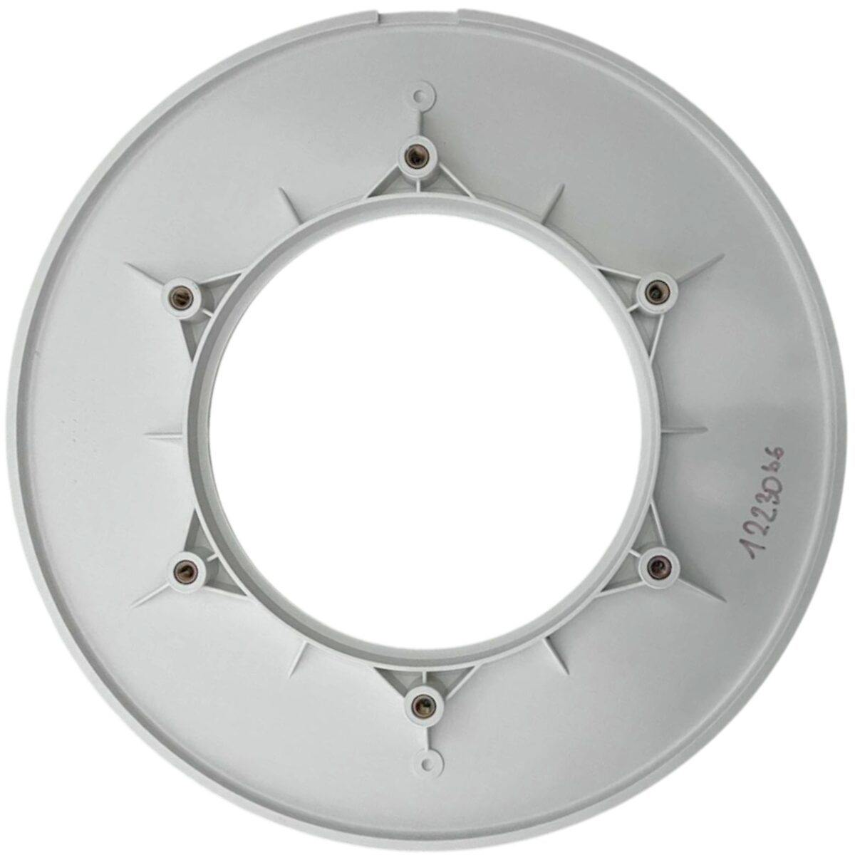 Vista posteriore del copriflangia ricambio per faro subacqueo Ex 300 watt e LED diametro 270 mm Pool's