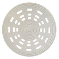 Griglia piatta, vista da sopra, ricambio per scarico di fondo per piscine rivestite in piastrelle Pool’s