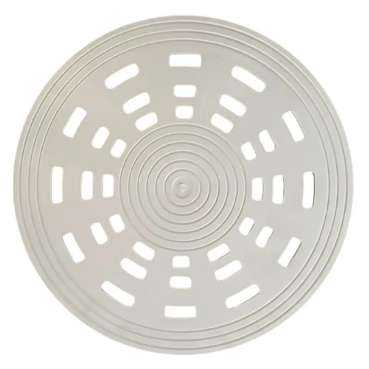 Griglia piatta, vista da sopra, ricambio per scarico di fondo per piscine rivestite in piastrelle Pool’s