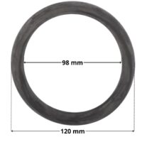 Guarnizione lampada ricambio per faro subacqueo 300 watt PAR56 Hayward con quote dimensionali: diametro esterno 120 mm e diametro interno 98 mm.