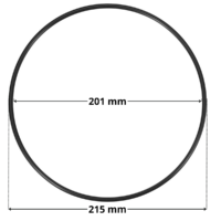 Guarnizione per coperchio ricambio per filtro a sabbia Triton Pentair con quote dimensionali: diametro interno 201 mm diametro esterno 215 mm