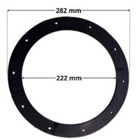 Guarnizione piatta per coperchio con 10 fori ricambio per filtro a sabbia portata 10 e 15 mc Pool's con quote dimensionali: diametro interno 222 mm, diametro esterno 282 mm