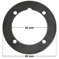 Guarnizione ricambio per bocchetta a parete Hayward con quote dimensionali: diametro esterno 89 mm, diametro interno 56 mm