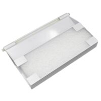 Kit composto da battente e perno, vista frontale, ricambio per skimmer 3118 e 3119 Cofies