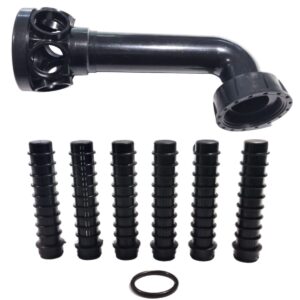 Kit composto da collettore candelotti e tubazioni inferiori ricambio per tutti i filtri a sabbia Side Aquarius Aqua