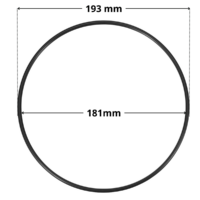 Guarnizione ricambio per filtro a sabbia Cantabric Astralpool con quote dimensionali: diametro esterno interno 181 mm diametro esterno 193 mm