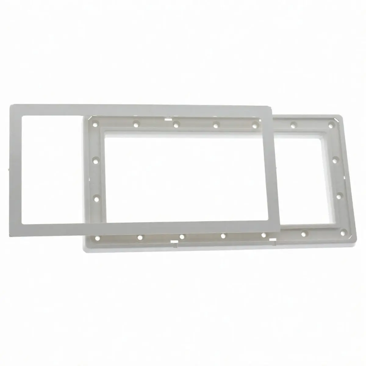Kit composto da copriflangia, flangia e viti ricambio per skimmer bocca larga, portata 15 e 17,5 litri Astralpool