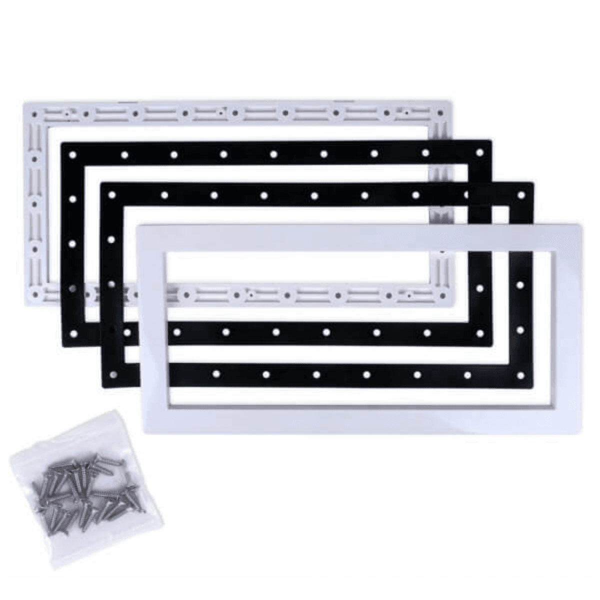 Kit composto da copriflangia flangia guarnizioni e viti ricambio per skimmer Classic Aquareva