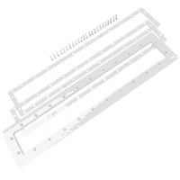 Kit composto da flange, guarnizioni e viti ricambio per skimmer sfioratore Pool's