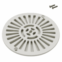 Griglia piatta e viti fissaggio, ricambio per scarico di fondo diametro 210 mm Astralpool