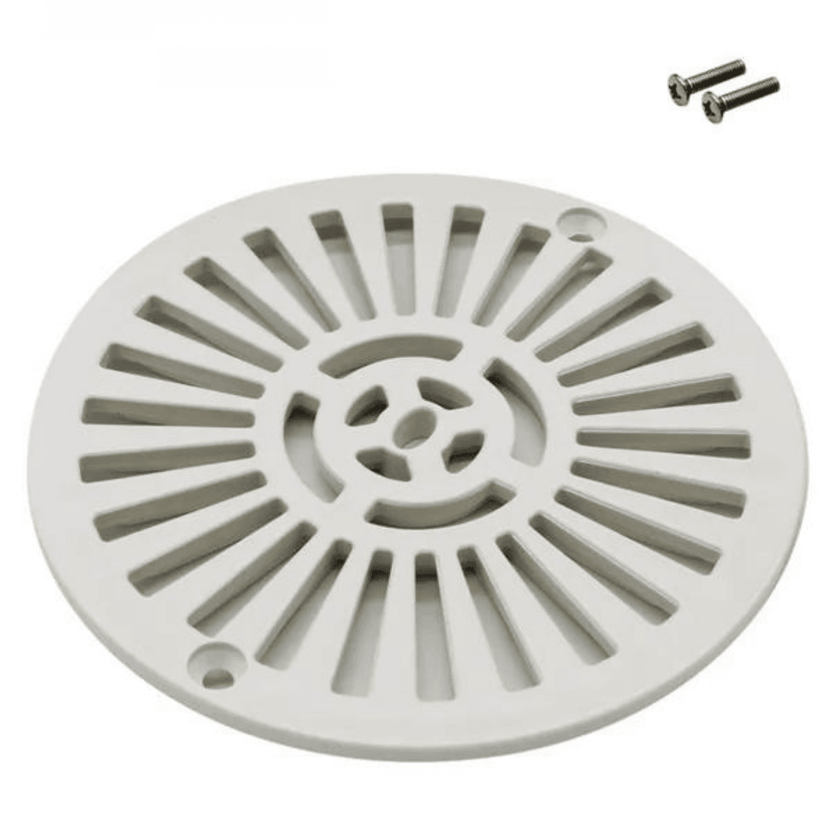 Griglia piatta e viti fissaggio, ricambio per scarico di fondo diametro 210 mm Astralpool