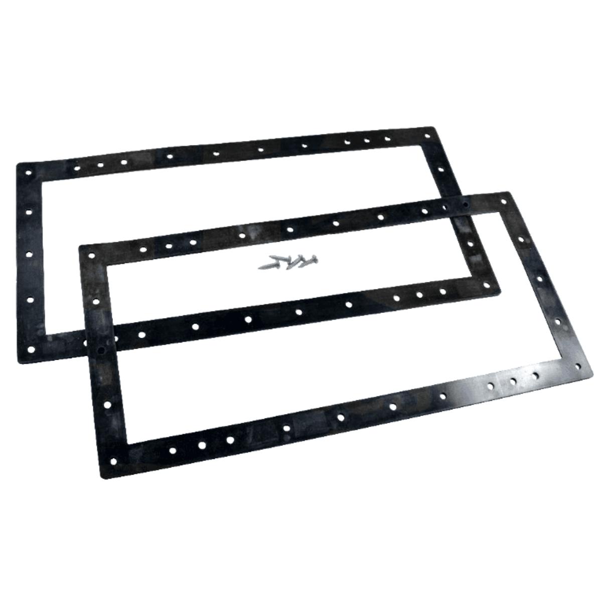 Kit composto da due guarnizione e viti ricambio per skimmer SNTE