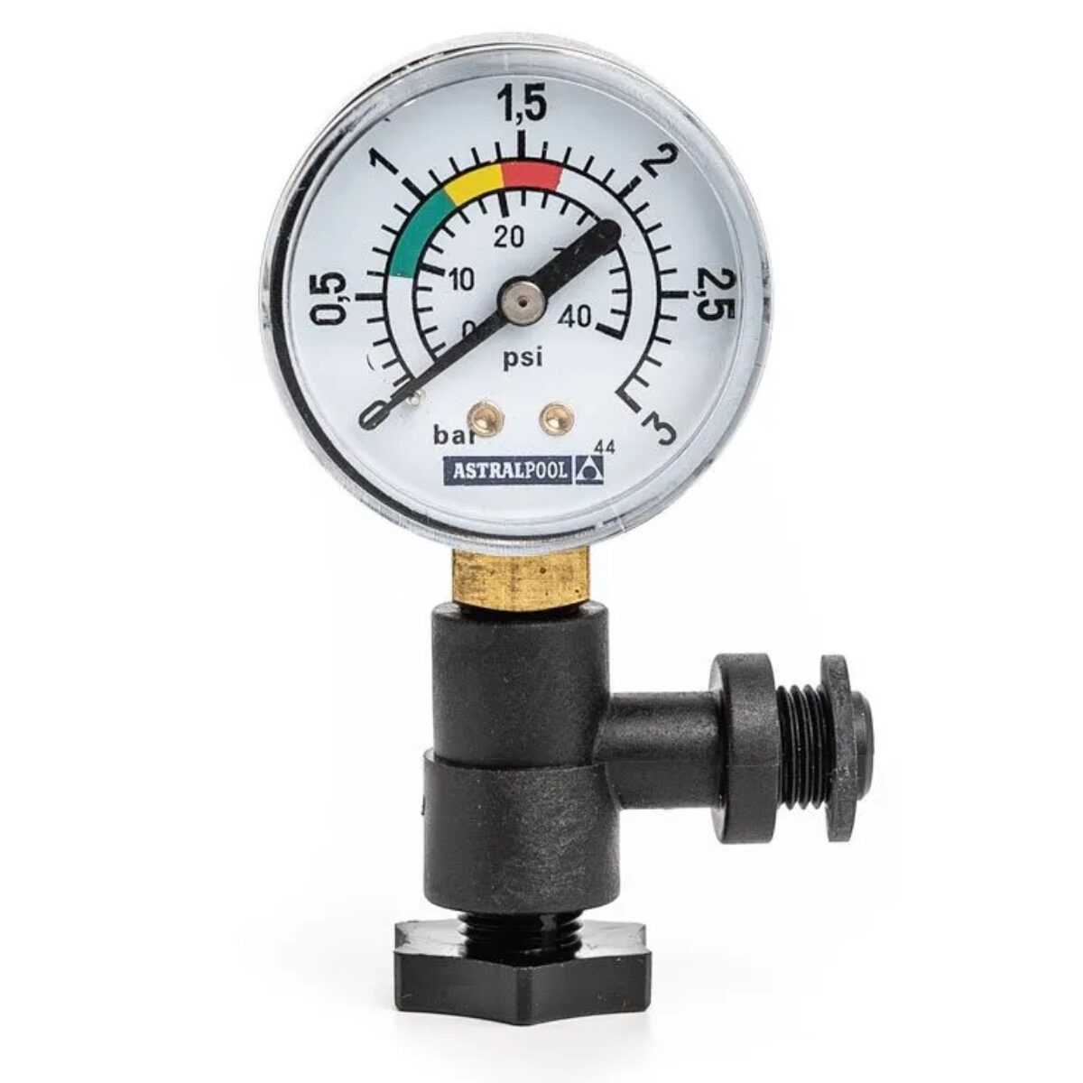 Kit composto da manometro con attacco laterale e sfiato ricambio per filtro a sabbia Cantabric Astralpool