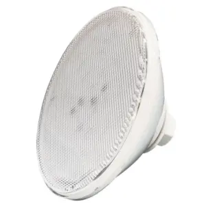 Vista frontale della lampada LED colore bianco PAR56 ricambio compatibile per faro PAR56