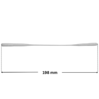 Perno battente ricambio per skimmer 3118 e 3119 Cofies con quote dimensionali: lunghezza totale 198 mm.