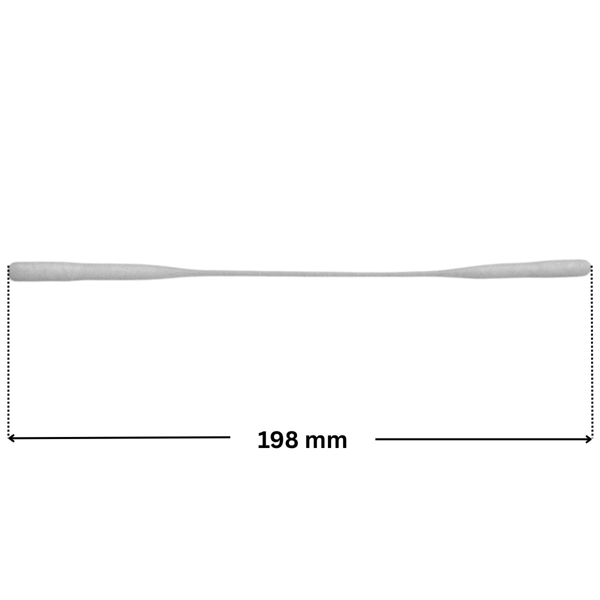 Perno battente ricambio per skimmer 3118 e 3119 Cofies con quote dimensionali: lunghezza totale 198 mm.