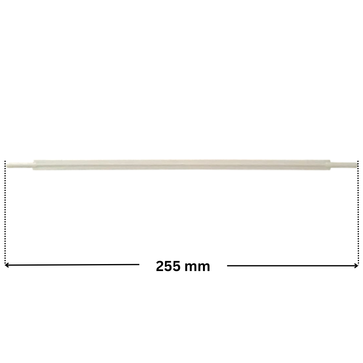 Perno ricambio per skimmer bocca larga e bocca piccola Pool's con quote dimensionali: lunghezza totale 255 mm.