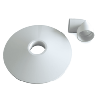 Piatto aspirazione con curva smontata ricambio smontato per skimmer Elegance A400 Weltico