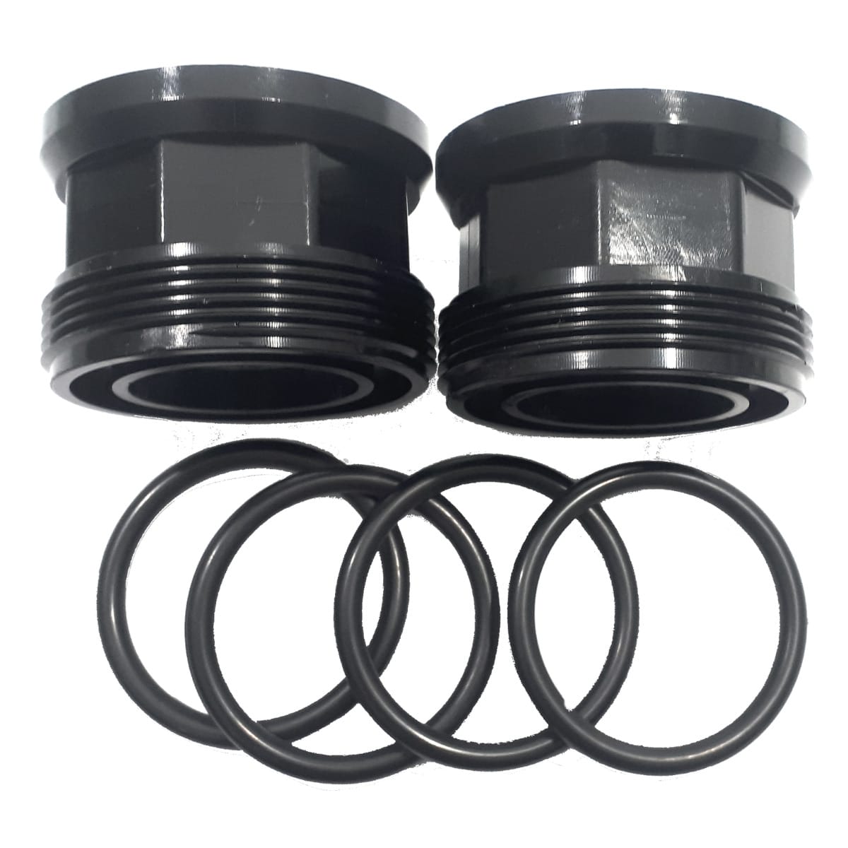 Quattro guarnizioni e due raccordi e di collegamento ricambio per filtro a sabbia Side Aquarius Aqua