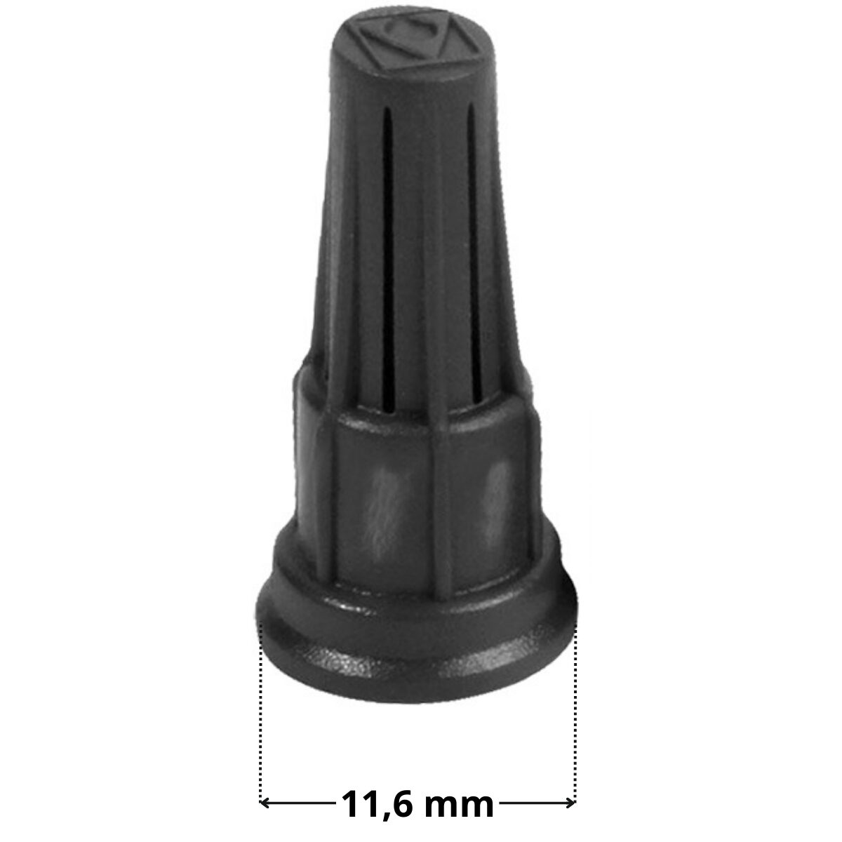 Beccuccio ricambio per sfiato interno per filtro a sabbia Aster Berlin Cantabric Millennium e Vesuvio Astralpool con quote dimensionali: diametro esterno 11,6 mm