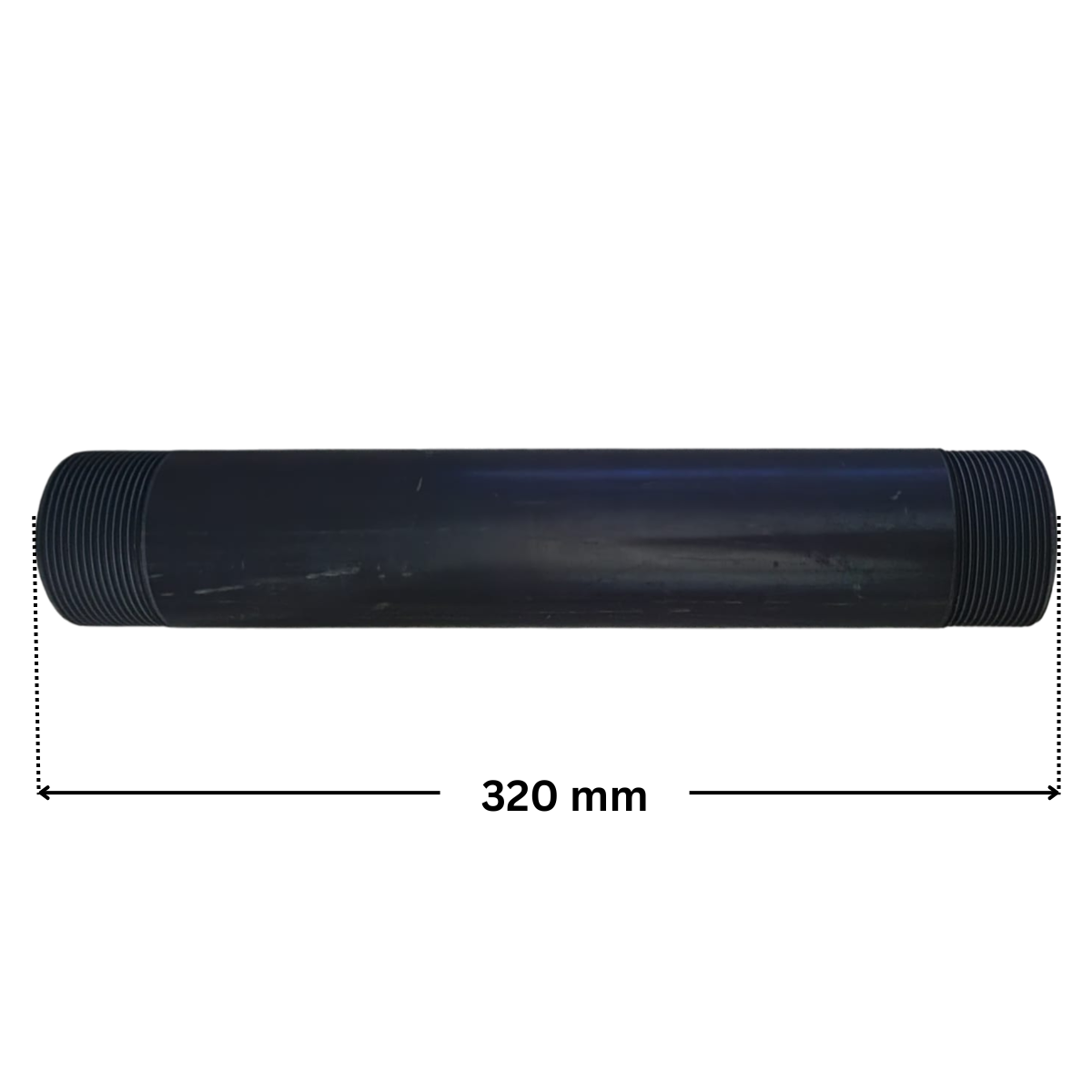 Tronchetto per fungo diffusore tubazione interna ricambio per filtro a sabbia portata 33 mc Pool's, con quote dimandionali; lunghezza esterna 320 mm.
