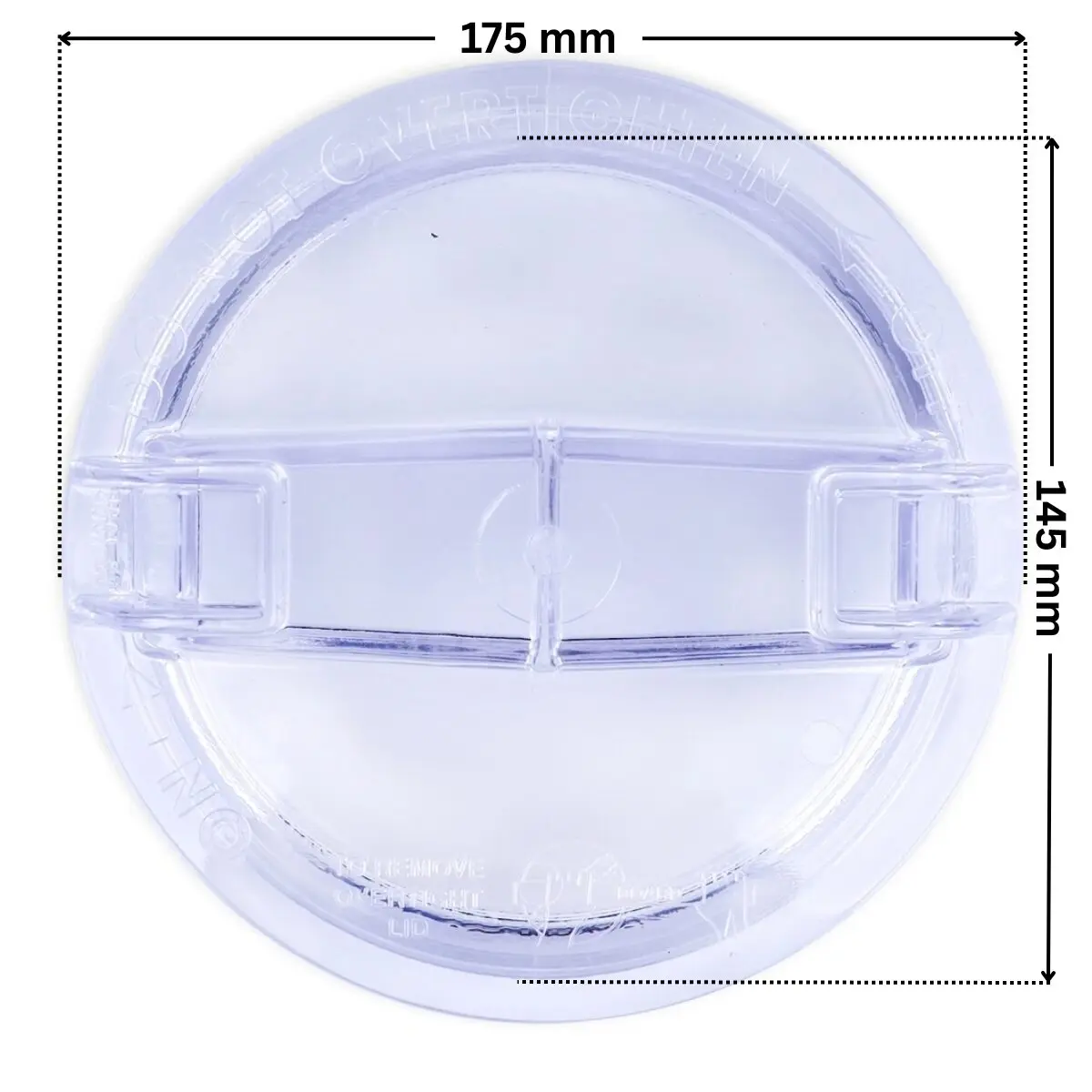 Coperchio ricambio per pompa piscina Sta-Rite 5P2R e La Sta-Rite Pentair con quote dimensionali: diametro esterno 175 mm e diametro interno 145 mm.