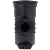 Vista posteriore del corpo prefiltro ricambio per pompa piscina Challenger Pentair