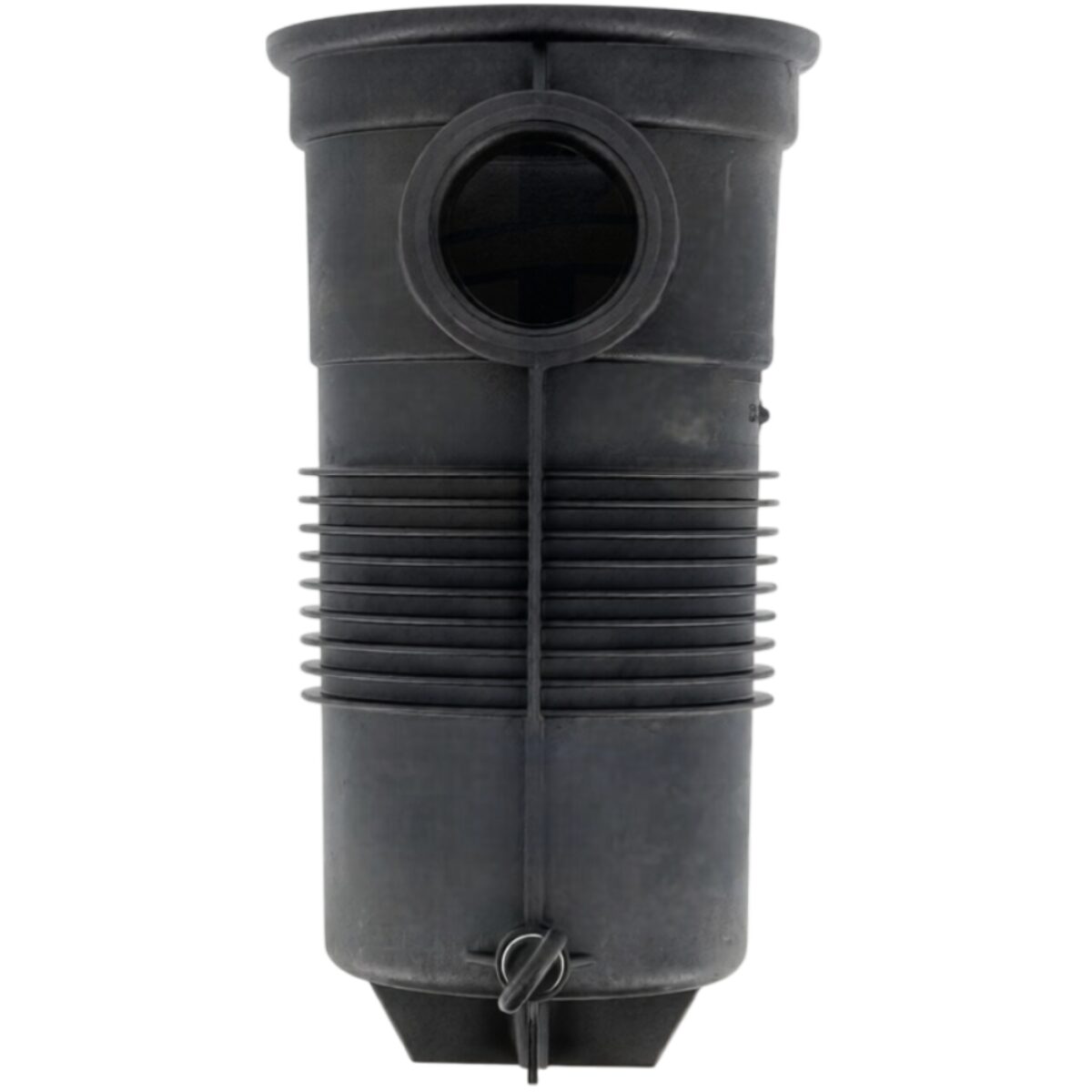 Vista frontale del corpo prefiltro ricambio per pompa piscina Challenger Pentair