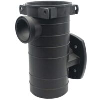 Vista laterale del corpo prefiltro ricambio per pompa piscina Kan Plus Kripsol HCP4000 Hayward