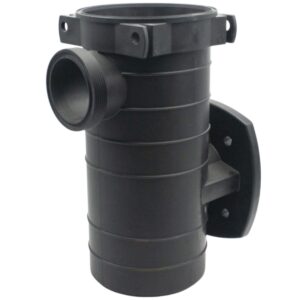 Vista laterale del corpo prefiltro ricambio per pompa piscina Kan Plus Kripsol HCP4000 Hayward