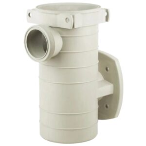 Vista frontale del corpo prefiltro ricambio per pompa piscina Kapri Kripsol HCP3800 Hayward