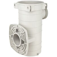 Vista posteriore del corpo prefiltro ricambio per pompa piscina Kapri Kripsol HCP3800 Hayward