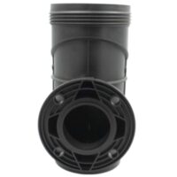 Vista posteriore del corpo prefiltro ricambio per pompa piscina Maxim Astralpool