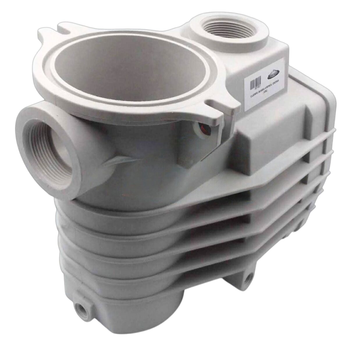 Vista frontale del corpo prefiltro ricambio per pompa piscina Ondina Kripsol