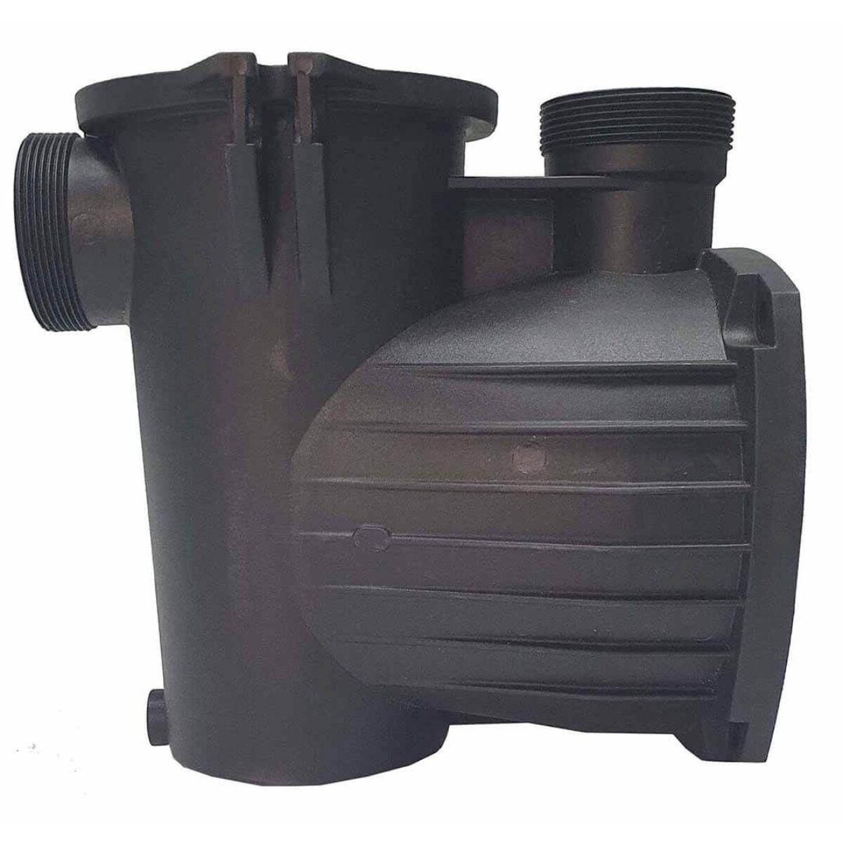 Vista laterale del corpo prefiltro ricambio per pompa piscina Optima Saci