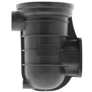 Vista laterale del corpo prefiltro ricambio per pompa piscina Sta-Rite 5P2R e La Sta-Rite Pentair
