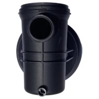 Vista frontale del corpo prefiltro ricambio per pompe piscina Silen Espa