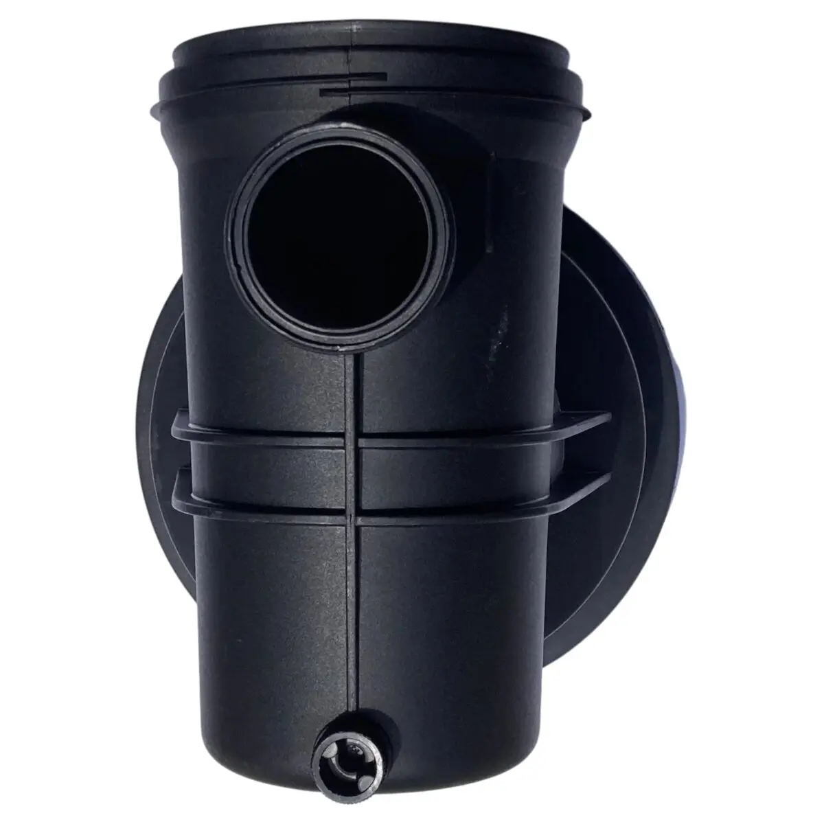 Vista frontale del corpo prefiltro ricambio per pompe piscina Silen Espa