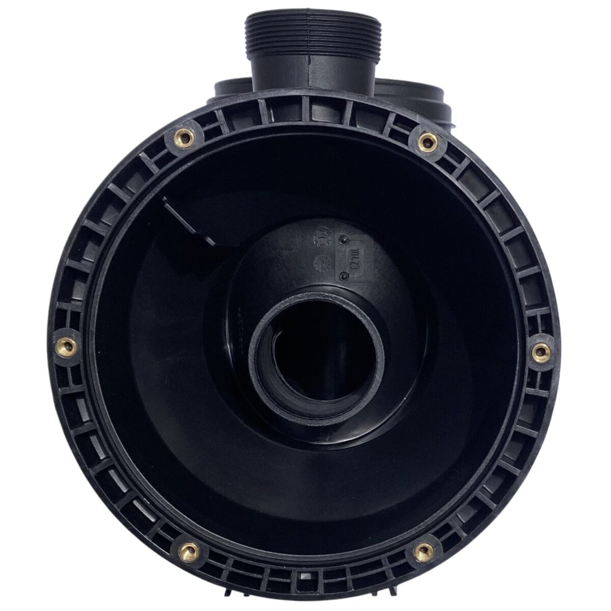 Vista posteriore del corpo prefiltro ricambio per pompe piscina Silen Espa