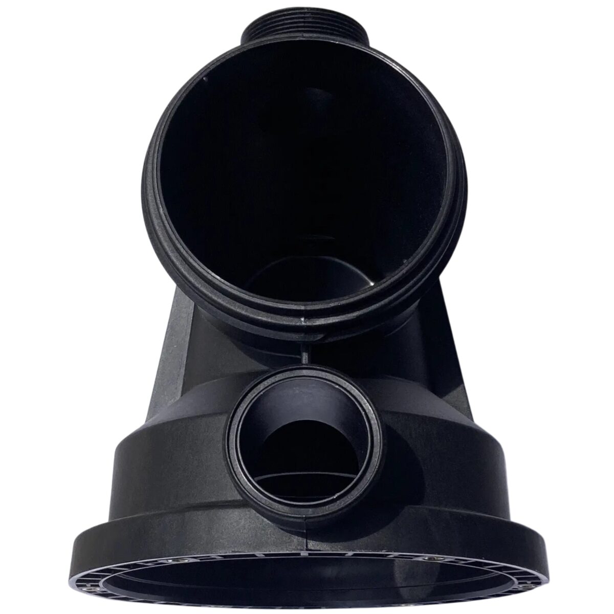 Vista superiore del corpo prefiltro ricambio per pompe piscina Silen Espa