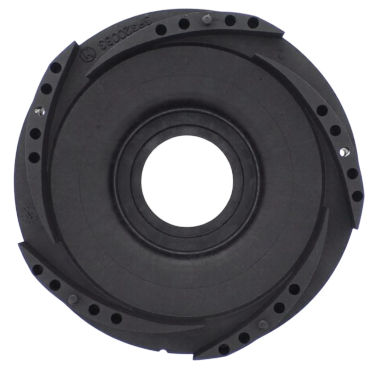 Vista frontale posteriore del diffusore ricambio per pompa piscina Tri-star Hayward