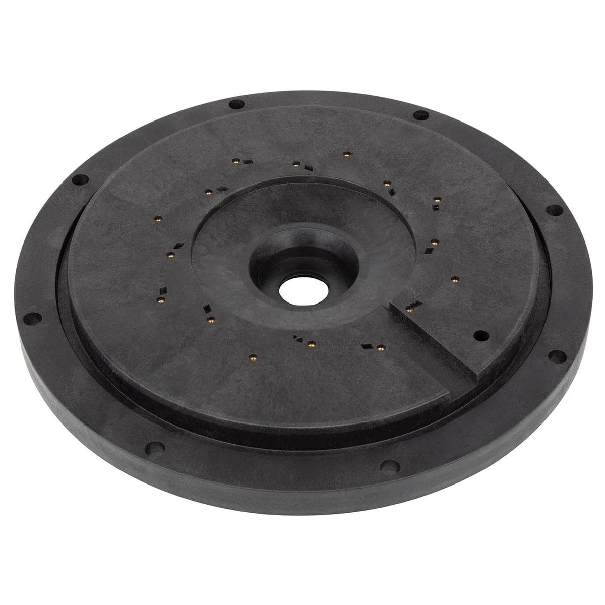 Vista posteriore frontale della flangia motore ricambio per pompe piscina Kan Plus Kripsol e HCP4000 Hayward