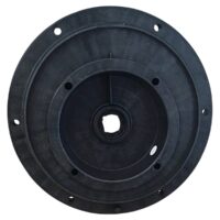 Vista frontale della flangia motore ricambio per pompe piscina Silen e Silen S Espa