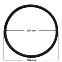 Guarnizione diffusore ricambio per pompe piscina Sta-Rite 5P2R e La Sta-Rite Pentair con quote dimensionali: diametro interno 56 mm e diametro esterno 59 mm.