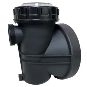 Kit composto da cestello, coperchio, corpo prefiltro, ghiera coperchio, guarnizione coperchio e tappo scarico ricambio per pompe piscina Iris Espa